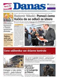 Danas - broj 6682, 15. jan 2016.