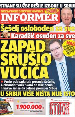 Informer - broj 1192, 1. apr 2016.