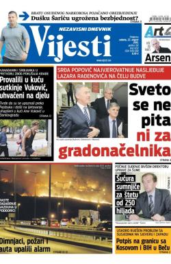 Vijesti - broj 6252, 22. avg 2015.