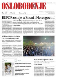 Oslobođenje - broj 27138, 3. nov 2022.