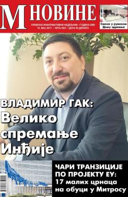 M Novine, Sr. Mitrovica - broj 803, 10. maj 2017.