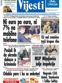 Vijesti - broj 5649, 18. dec 2013.