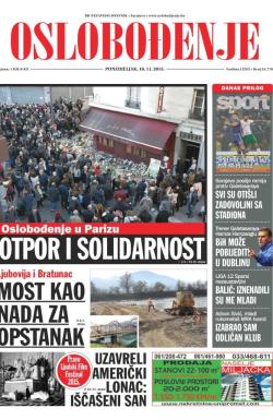 Oslobođenje - broj 24.776, 16. nov 2015.