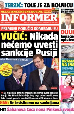 Informer - broj 779, 21. nov 2014.