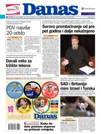 Danas - broj 5428, 9. avg 2012.