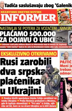 Informer - broj 694, 14. avg 2014.