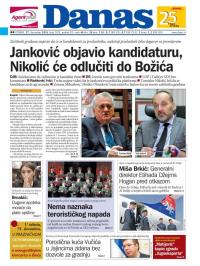 Danas - broj 7029, 27. dec 2016.