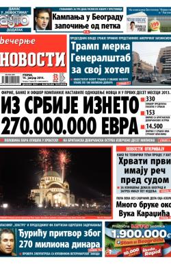 Večernje novosti - broj 1149, 14. jan 2014.