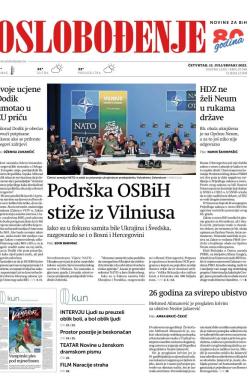Oslobođenje - broj 27348, 13. jul 2023.