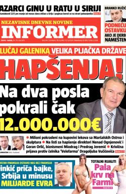 Informer - broj 314, 18. maj 2013.