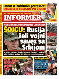 Informer - broj 1613, 14. avg 2017.