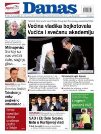 Danas - broj 8045, 9. okt 2019.