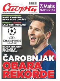 Sport - broj 21080, 15. sep 2016.