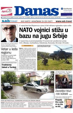 Danas - broj 6072, 15. maj 2014.