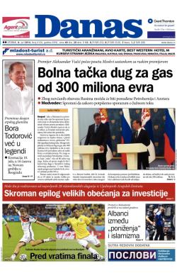 Danas - broj 6126, 8. jul 2014.