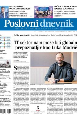 Poslovni Dnevnik - broj 5074, 19. apr 2024.