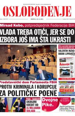 Oslobođenje - broj 24.078, 18. dec 2013.