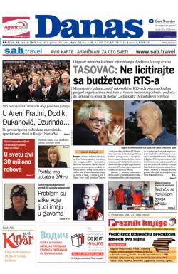 Danas - broj 5863, 18. okt 2013.