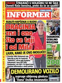 Informer CG - broj 1010, 27. avg 2015.