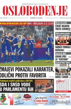 Oslobođenje - broj 24.378, 14. okt 2014.