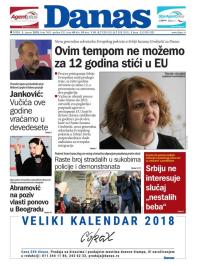 Danas - broj 7401, 3. jan 2018.