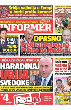 Informer - broj 2566, 29. sep 2020.