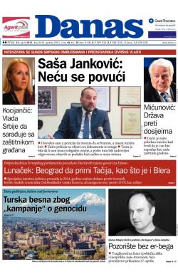 Danas - broj 6416, 24. apr 2015.