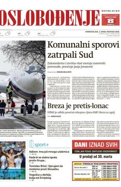 Oslobođenje - broj 25628, 2. apr 2018.