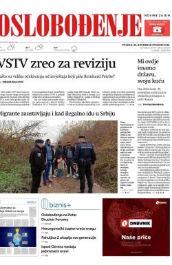Oslobođenje - broj 26220, 26. nov 2019.