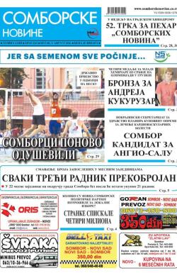Somborske novine - broj 3241, 5. avg 2016.