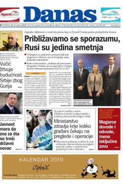 Danas - broj 7752, 20. dec 2018.