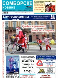 Somborske novine - broj 3053, 28. dec 2012.