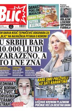 Blic - broj 8308, 7. apr 2020.