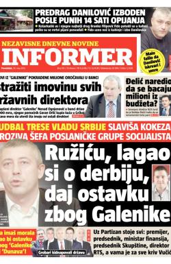 Informer - broj 315, 20. maj 2013.