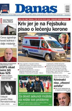Danas - broj 8470, 7. dec 2020.