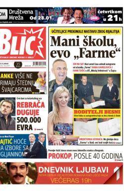 Blic - broj 6807, 26. jan 2016.