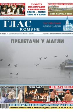 Novi glas komune, Apatin - broj 343, 11. dec 2015.