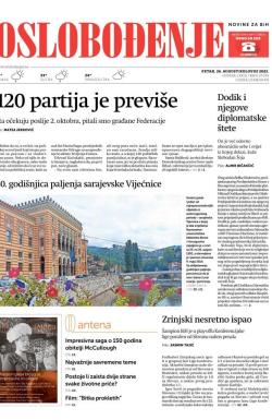 Oslobođenje - broj 27079, 26. avg 2022.