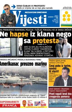 Vijesti - broj 5707, 17. feb 2014.