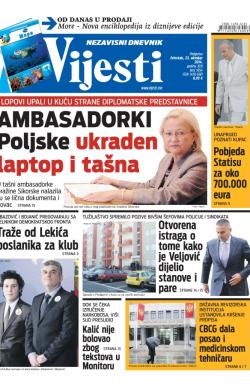 Vijesti - broj 5954, 23. okt 2014.
