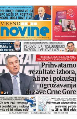 Dnevne novine - broj 2789, 19. sep 2020.
