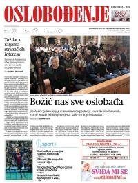 Oslobođenje - broj 25533, 25. dec 2017.
