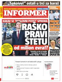 Informer CG - broj 1021, 9. sep 2015.