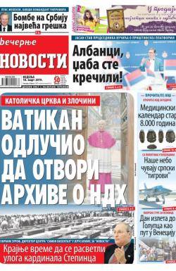 Večernje novosti - broj 3181, 10. mar 2019.