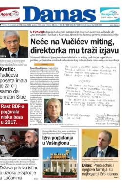 Danas - broj 7648, 7. sep 2018.