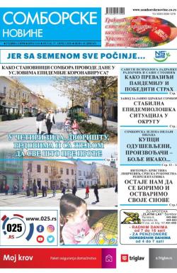 Somborske novine - broj 3434, 17. apr 2020.