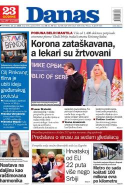 Danas - broj 8333, 23. jul 2020.