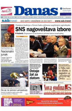 Danas - broj 5932, 26. dec 2013.