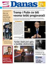 Danas - broj 7014, 12. dec 2016.