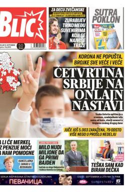 Blic - broj 8816, 13. sep 2021.